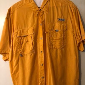 Tangerine orange Columbia fishingshirt